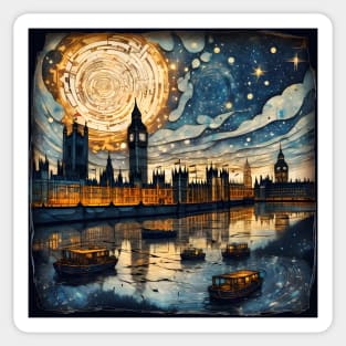 Starry Thames Sticker